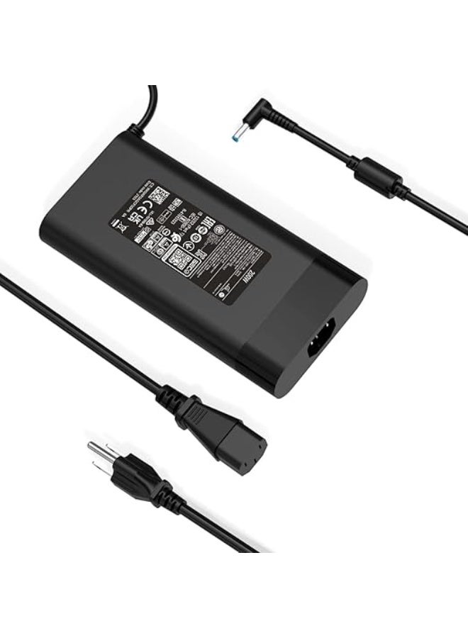 Slim 200W Laptop Charger for HP Omen, Pavilion Gaming, ZBook & Envy – High Power & Compact Design – Ideal for Gaming & Professional Use - Image 1
