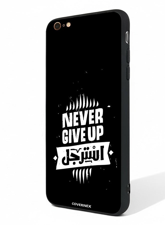 Covernex Apple iPhone 6 Plus Protective Case Cover Printed Featuring Never Give Up - Image 1