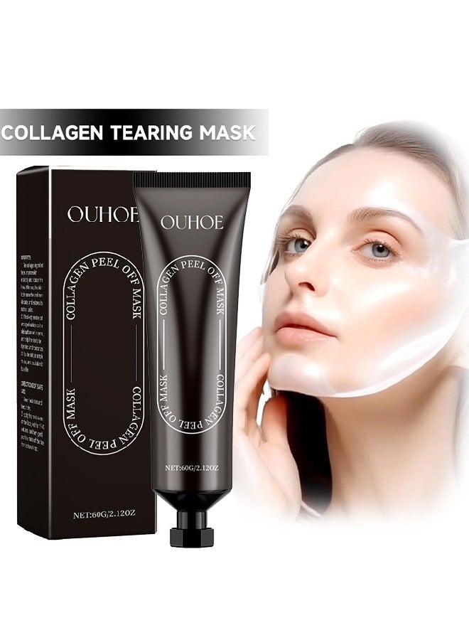 أوهو قناع تقشير الكولاجين - مسام تنظيف البشرة الميتة ، قناع تقشير تفتيح البشرة للبشرة الباهتة 60 جرام - Image 1