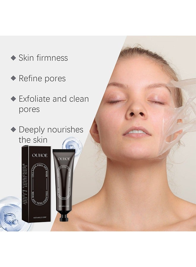 أوهو قناع تقشير الكولاجين - مسام تنظيف البشرة الميتة ، قناع تقشير تفتيح البشرة للبشرة الباهتة 60 جرام - Image 2