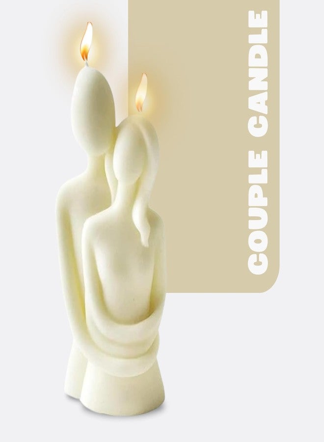 SCIIAN Scented Couple Candle (Vanilla) | Home Decore Gifting Candle | Hand-Crafted Pure Soy Wax Candle | Smokeless Pillar Candle | Candle for Anniversary, Valentine's Day & Romantic Occasions-150g - Image 4