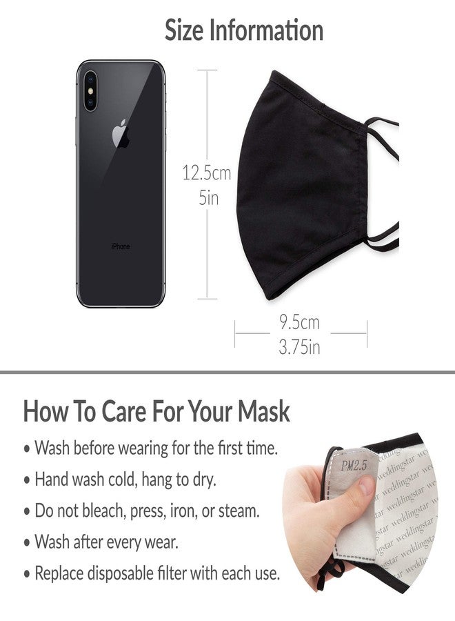 WEDDINGSTAR 3-Ply Kid's Washable Cloth Face Mask Reusable and Adjustable with Filter Pocket - USA Flag - Image 5