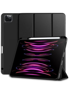 YoYoTech Compatible with iPad Pro 12.9 inch Case 2022/2021/2020 TPU Flexible Back Cover with Pencil Holder Auto Wake/Sleep Support Pencil 2 Wireless Charging  - Image 1