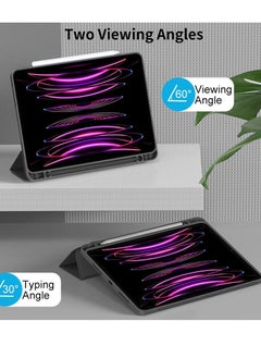 YoYoTech Compatible with iPad Pro 12.9 inch Case 2022/2021/2020 TPU Flexible Back Cover with Pencil Holder Auto Wake/Sleep Support Pencil 2 Wireless Charging  - Image 2
