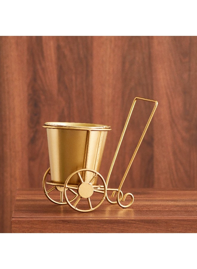 Home Box Ace Metal Trolley Planter 18x18x11 cm - Image 2