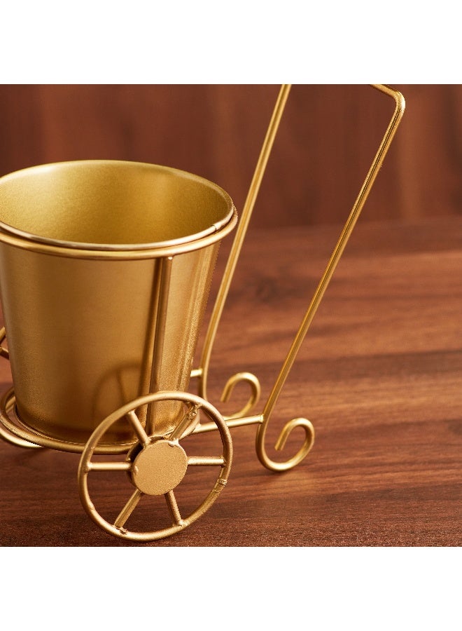 Home Box Ace Metal Trolley Planter 18x18x11 cm - Image 4