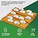 Queensell Loomino Holders Curved Domino Racks Set of 4 Loomino Mexican Train Game Accessories Wooden Domino Trays - Image 4