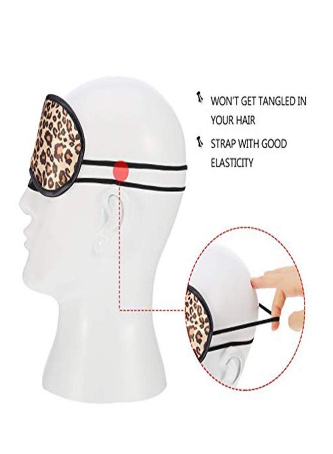 Queenland 10 Pack Leopard Eye Masks Cover Sleep Mask Shade Cover for Sleeping,Shift Work,Office Nap,Relieve Stress,Travel Pouch Night Blindfold Airplane Relaxing Eyeshade Cover with Nose Pad for Men Women Kids - Image 4