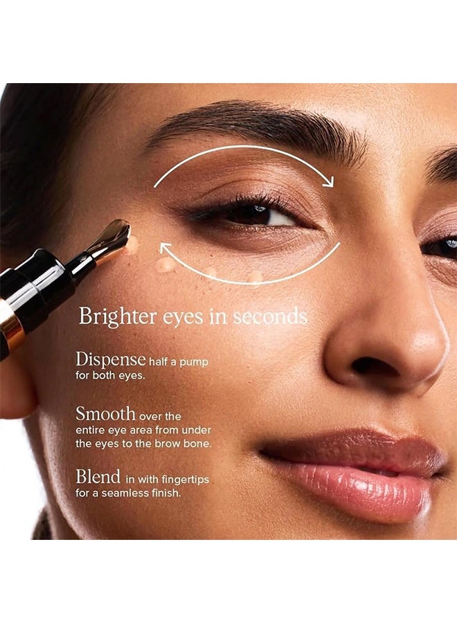 ثعبان البحر  كريم تصحيح حول العين مضاد للتصبغات SPF 41، خافي عيوب لتفتيح منطقة تحت العين للهالات الداكنة، ترطيب، خفيف الوزن، مقاوم للتجعد، لمسة نهائية طبيعية ومشرقة لجميع ألوان البشرة (اللون الطبيعي) - Image 3