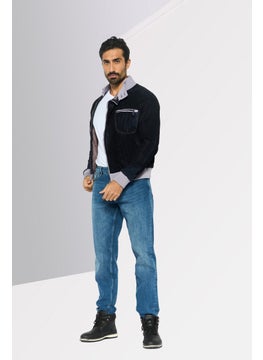 EMPORIO ARMANI Men Textured Motor Jacket, Lavender  - Image 2