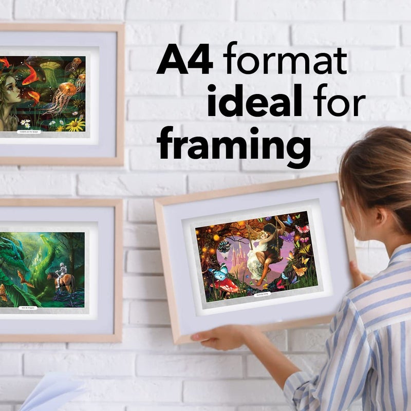 Castle Art Supplies Castle Arts Fantasy Colouring Book | 36 Fantastic Dreamscapes Curated by in-House Artists to Relax You | with Colour Reference Guide | No Show-Through Artist Grade Paper | Frameable Landscape A4 Size - Image 5