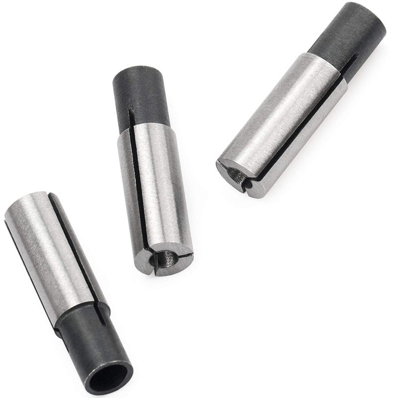 LUO KE 4 Pieces High-Carbon Steel Collet Die Grinder Chuck Driver Adapter 1/4" to 1/8" CNC Engraving Bit Router Converter for Engraving Machine Tool - Image 4