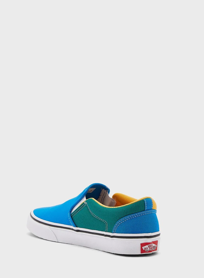 VANS Colourblock Asher Slip-Ons