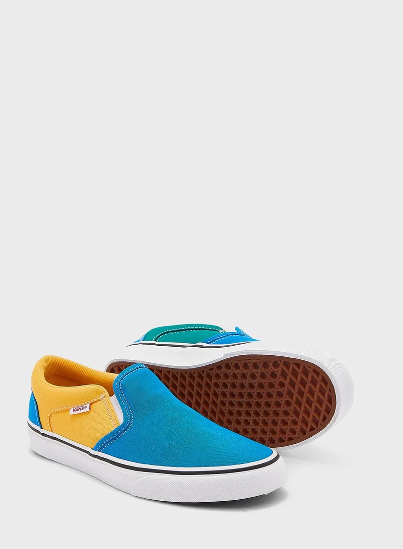 VANS Colourblock Asher Slip-Ons
