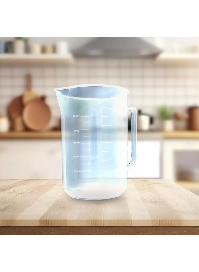 Biella Unbreakable Nylon Measuring Cups, BPA Free Measuring Jug, Measure Liquid Oil and Baking Items for Kitchen, Restaurant and School student simulation experiment etc (1000ml)  - Image 4