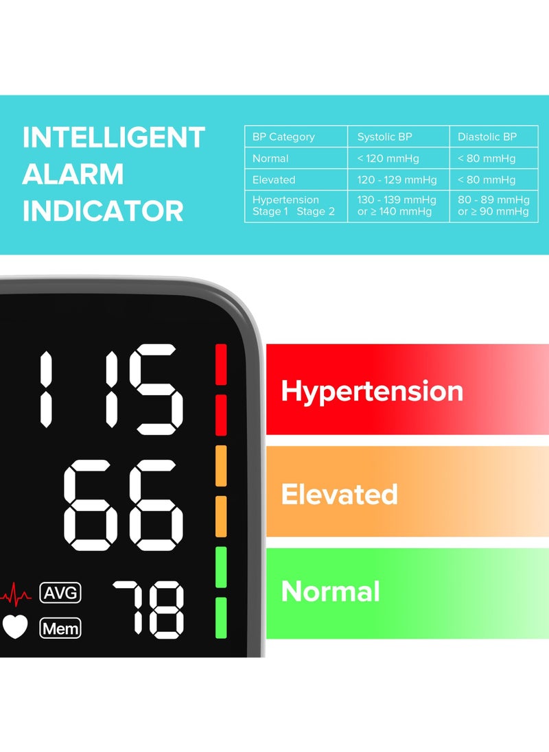 Joshberg Blood Pressure Machine, Automatic Digital Upper Arm Blood Pressure Monitor with Adjustable Large Cuff  - Image 5