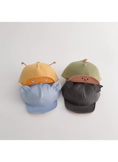 Generic Little Red Book Recommend Baby Hat 2024 Cute Super Cute Ins Soft Brim Sun Protection Baby Cap Sun Visor Hat-Color:light Blue--Specifications:44-46CM (recommended Age 3 Months -16 Months)  - Image 3