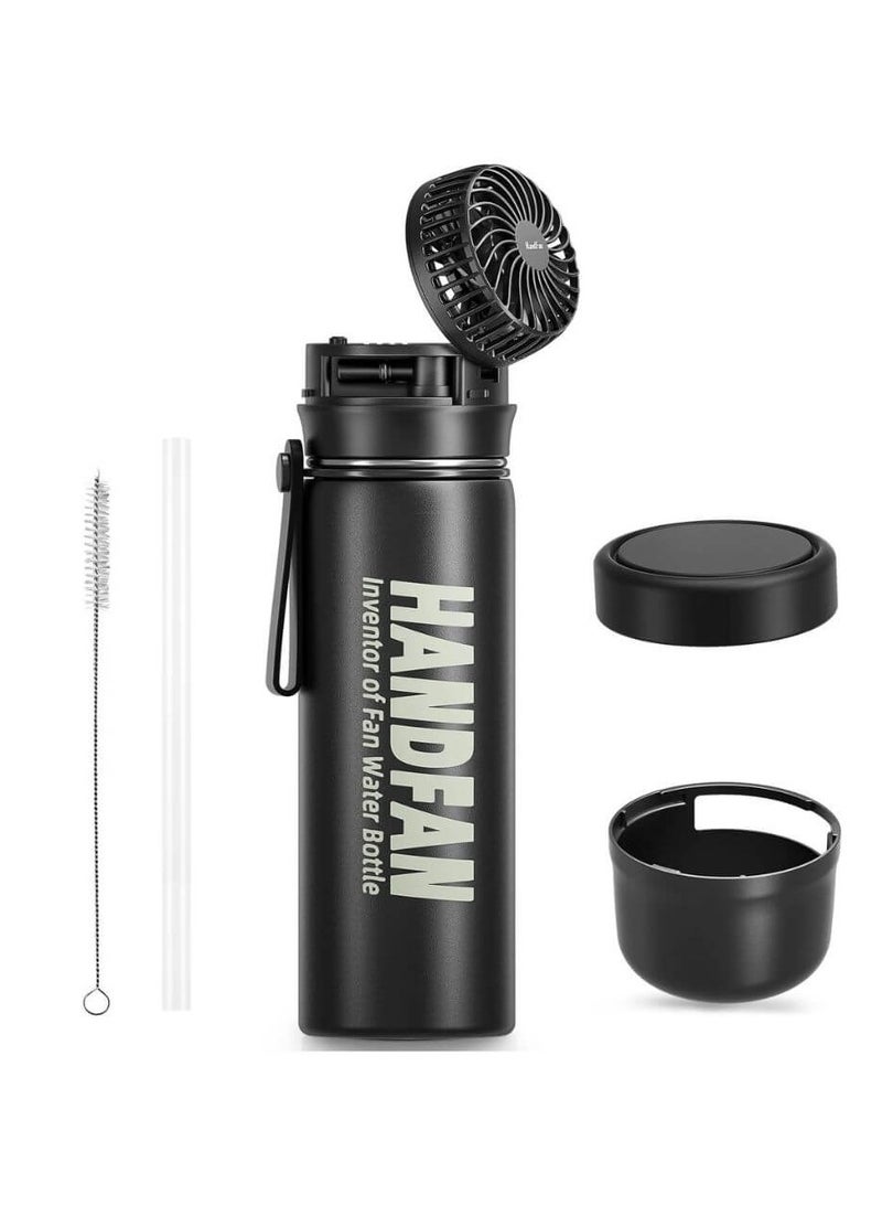 HandFan Water Bottle with Fan 12oz/24oz Hot & Cold - Image 1