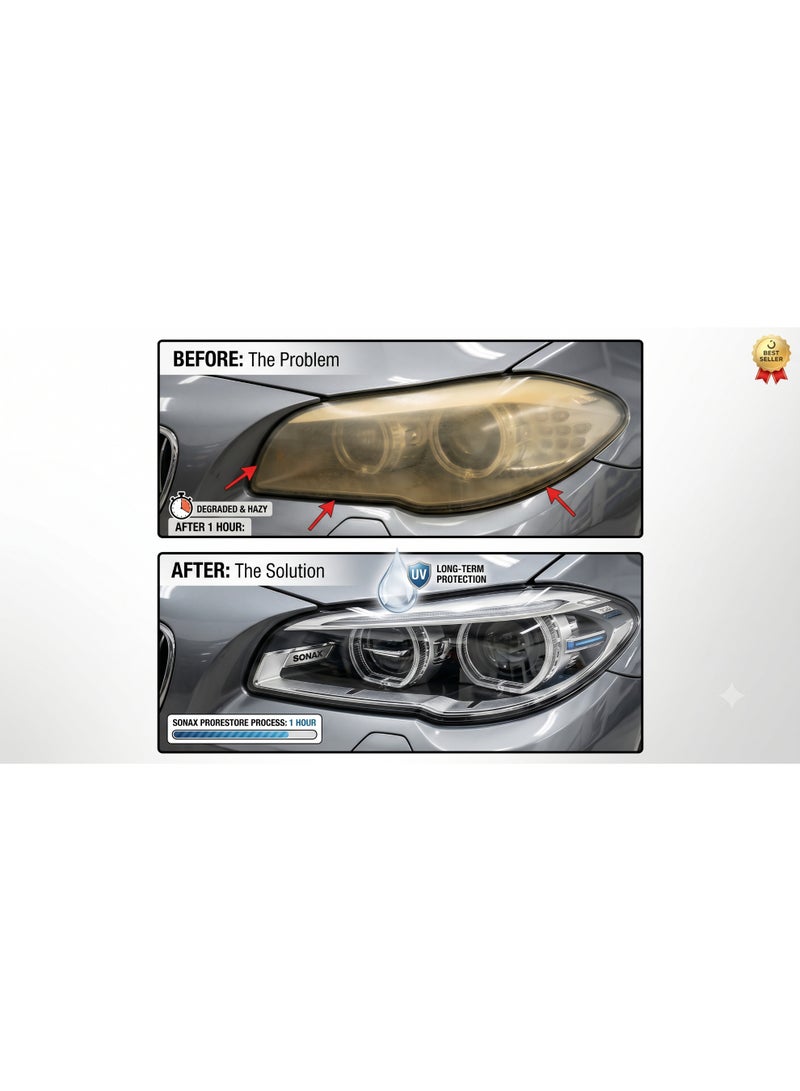 SONAX Exterior Headlight Restoration Service – 1 Hour Professional Lens Polishing & Clarity Restore - Image 1