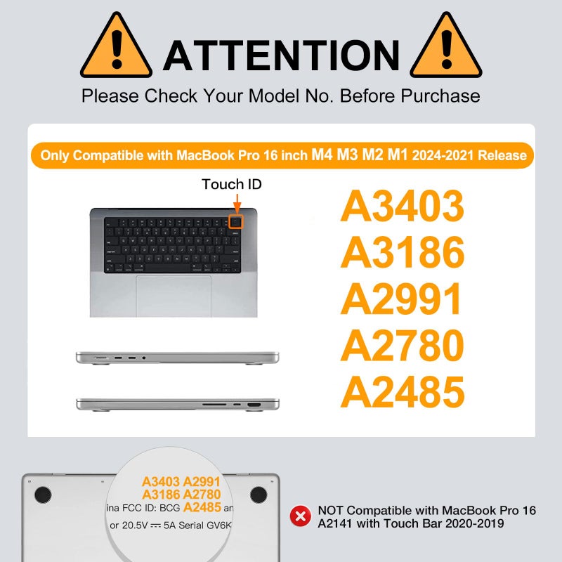 MOSISO Compatible with MacBook Pro 16 inch Case 2024 2023 2022 2021 M4 M3 M2 M1 A3403 A3186 A2991 A2780 A2485 Pro Max, Plastic Garden Flowers Hard Case&Keyboard Cover&Screen Protector, Transparent - Image 2