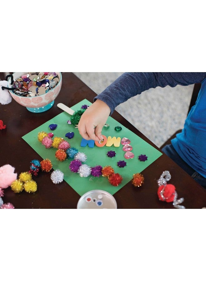 Creativity Street Glitter Poms 2" X 16-Piece Assorted - Image 4