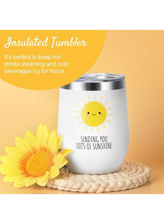 Suhctuptx Get Well Soon Gift Baskets for Women, 9pcs Care Package for Women, After Surgery Recovery Gifts for Women, Feel Better Gifts Thinking Of You Gifts - Sending You Sunshine Box for Sick Friend - Image 3