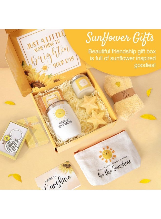 Suhctuptx Get Well Soon Gift Baskets for Women, 9pcs Care Package for Women, After Surgery Recovery Gifts for Women, Feel Better Gifts Thinking Of You Gifts - Sending You Sunshine Box for Sick Friend - Image 2