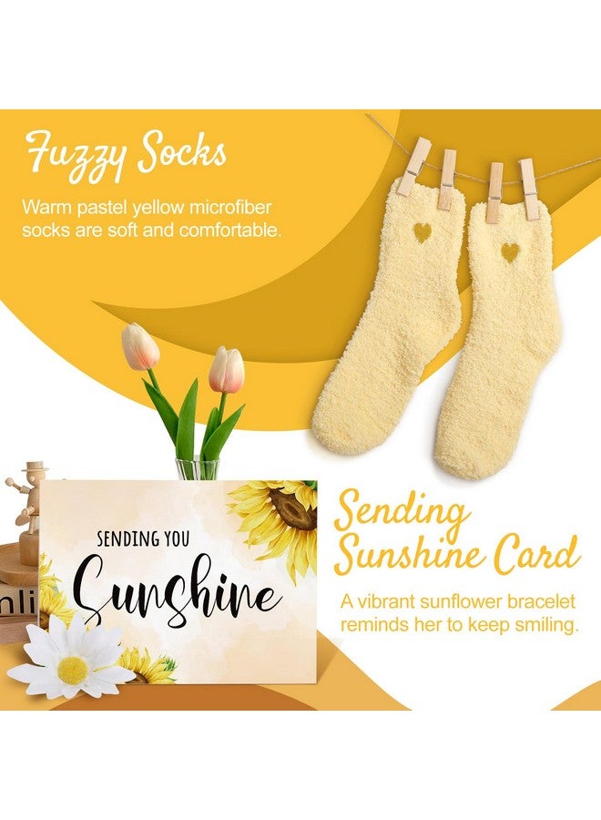 Suhctuptx Get Well Soon Gift Baskets for Women, 9pcs Care Package for Women, After Surgery Recovery Gifts for Women, Feel Better Gifts Thinking Of You Gifts - Sending You Sunshine Box for Sick Friend - Image 5