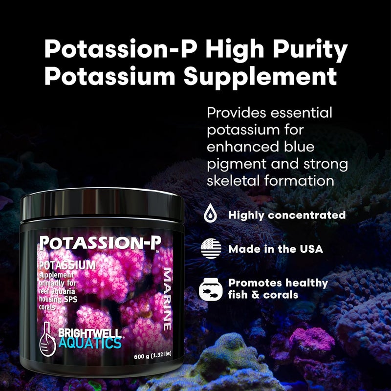 Brightwell Aquatics Potassion-P Potassium Supplement for Reef Aquaria - 600g (1.32 lbs) - Image 2