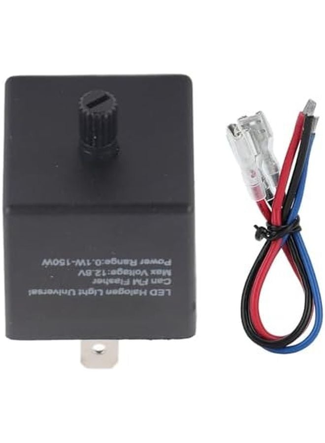12V 3 Pin Adjustable Flasher Relay Universal LED Turn Signal Blinker for Automotive Motorcycle - Image 2