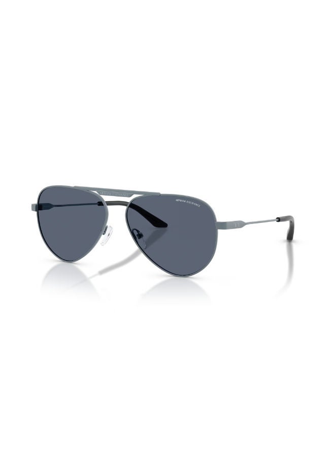 Armani Exchange Full Rim Unisex Pilot Sunglasses 58 0AX2060S - Image 1