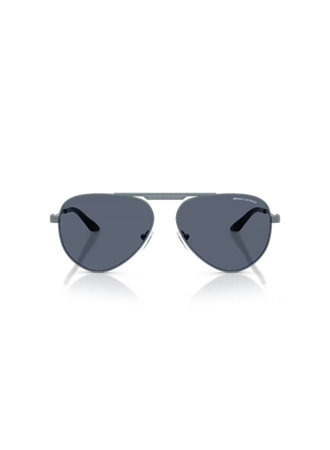 Armani Exchange Full Rim Unisex Pilot Sunglasses 58 0AX2060S - Image 2