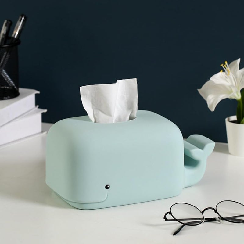 Blue Silicone Tissue Dispenser Modern Paper Organizer Adds Fun To Household Storage - Image 3