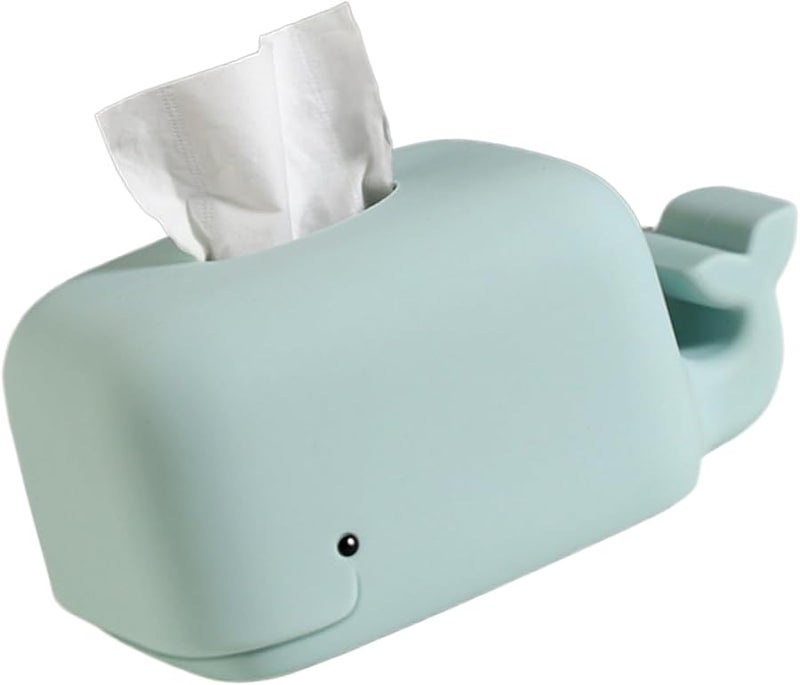 Blue Silicone Tissue Dispenser Modern Paper Organizer Adds Fun To Household Storage - Image 2