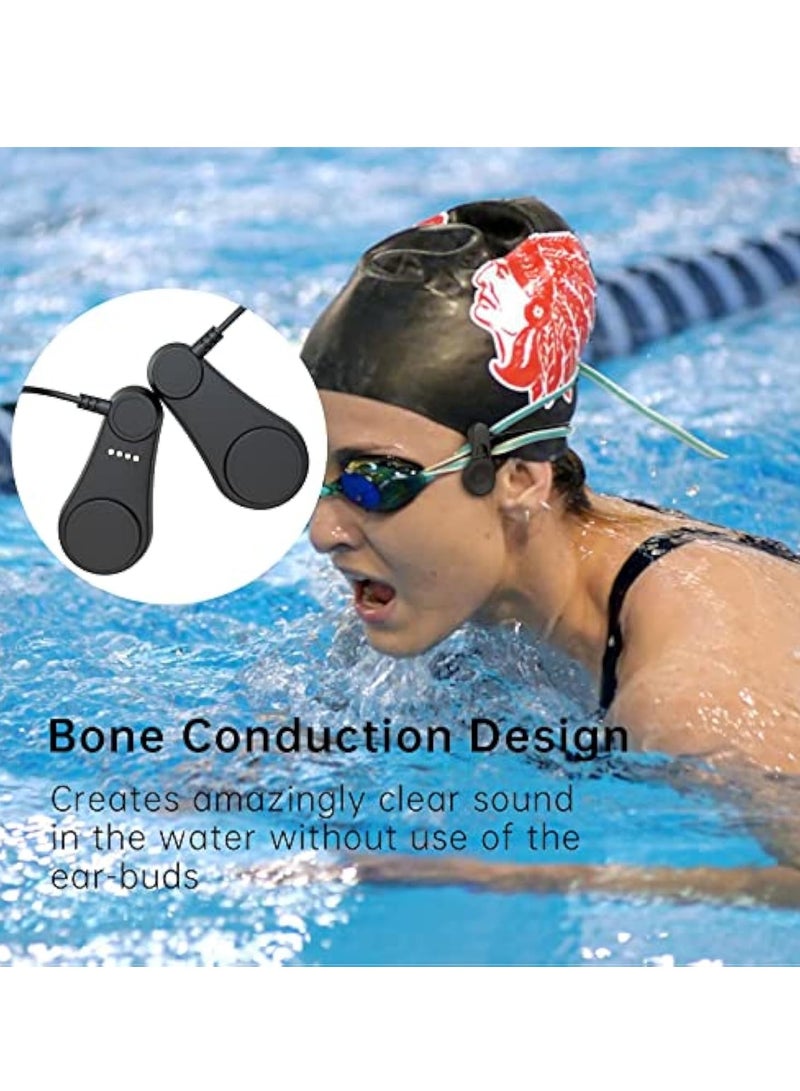 KASTWAVE Open Ear Headphones, Swimming Headphones, Bone Conduction Headphones, Underwater Music MP3 Player with 8G Memory, IPX8 Waterproof, for Swimmers and Athletes, Fit for Workouts, Running and Swimming - Image 2