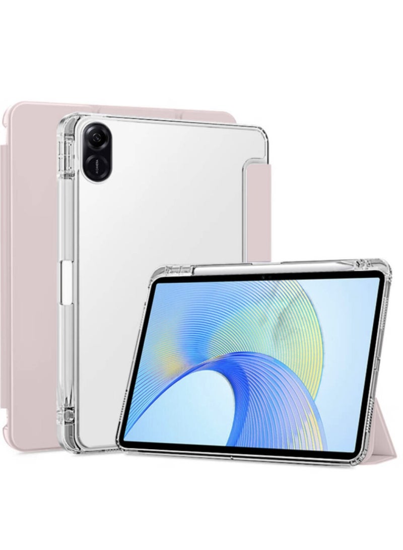 general Cover Compatible with Honor Pad X8a / X9 11 inch 2024 Case with Pencil Holder Auto Sleep Wake Triple Fold Transparent Case