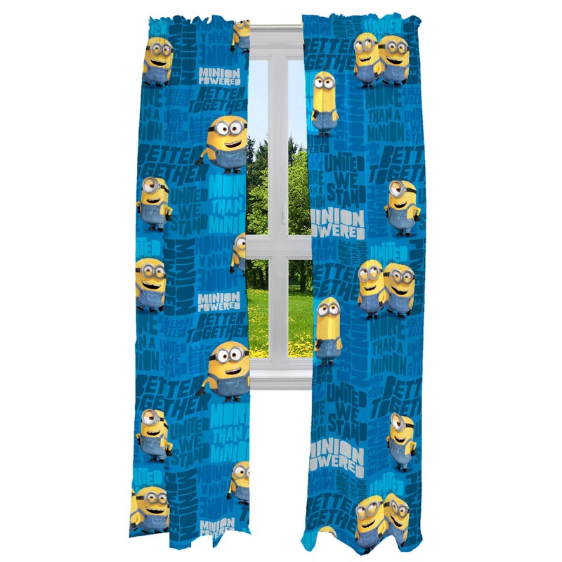 Franco Minions The Rise Of Gru Kids Room Window Curtains Drapes Set 82 In X 84 In By Franco 
