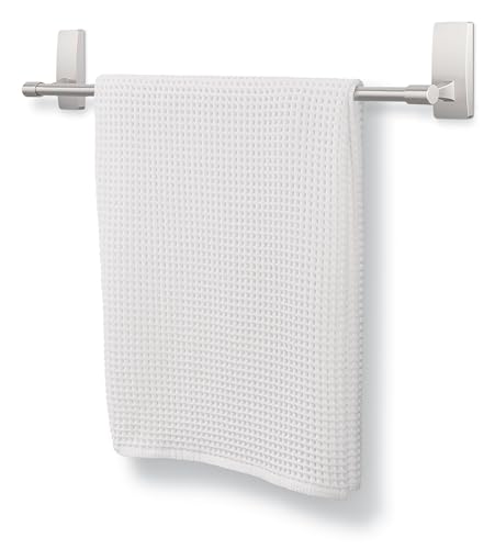 Command Bath Satin Nickel Towel Bar with Water Resistant Command Strips, Bathroom Organizer, 24 in Bar Length Holds up to 10 lbs - Image 5