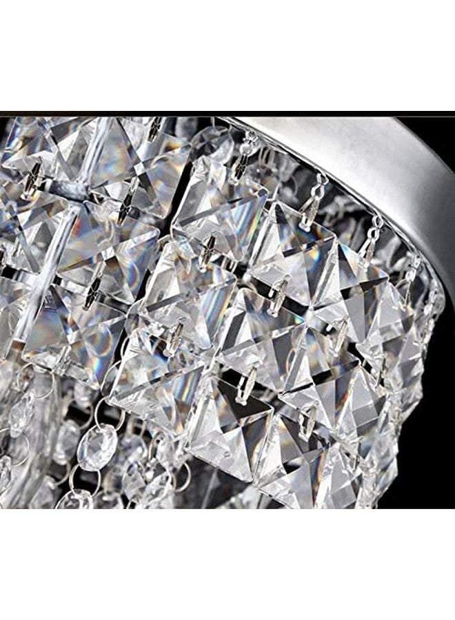CRYSTA WORLD K9 Crystal Chandelier Modern Light Fixture(Warm White) (Design 18) L14/W14/H12 - Image 4