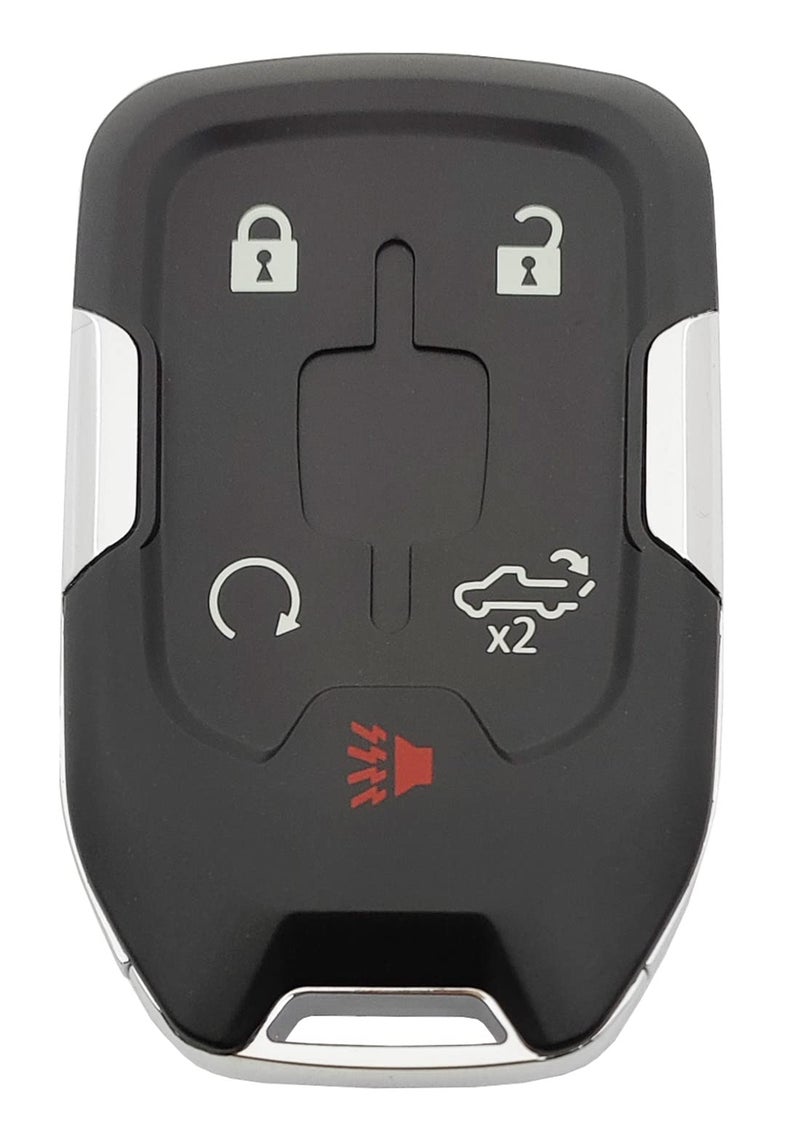 5 Buttons Replacement Key Fob Cover fits for Chevy Silverado 1500 2500HD 3500HD GMC Sierra Keyless Entry Key Fob Shell
