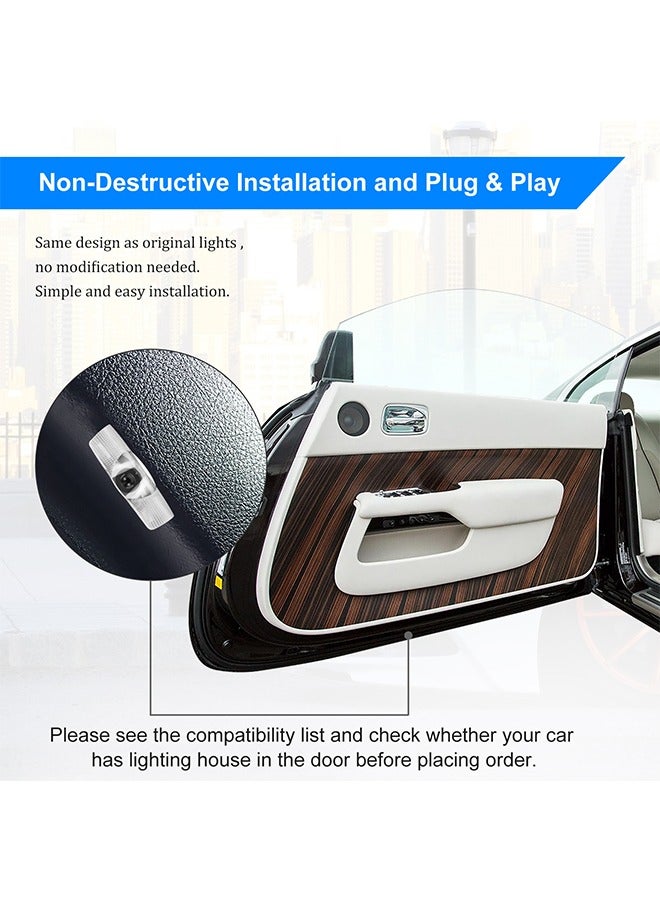Ocean 2 Pack LED Car Door Logo Light Courtesy Projector Laser Welcome Lights - Image 4