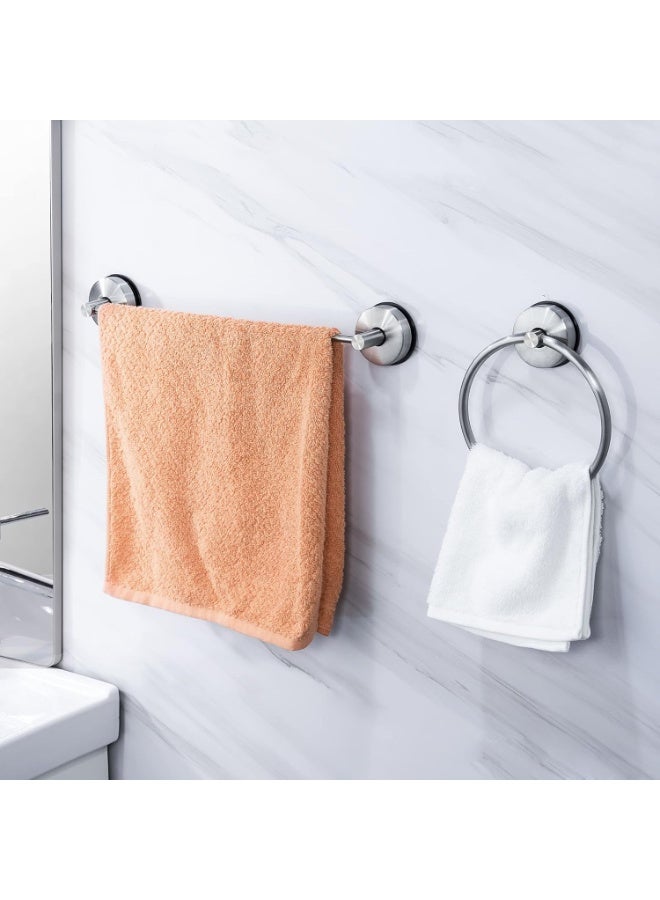 Y&D Towel Bar Suction Hand Towel Rack for Bathroom Stainless Steel Kitchen Towel Rail Holder Storage Hanger No Drilling Towel Bar Brushed Finish,22 inches - Image 5