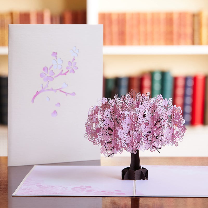 Lovepop Everyday Pop-Up Card for Her and Him- 3D Thinking of You Greeting Cards for Boys, Girls, Men, Women - 5" x 7" Cherry Blossom - Blank Note Card & Envelope Included - Image 5