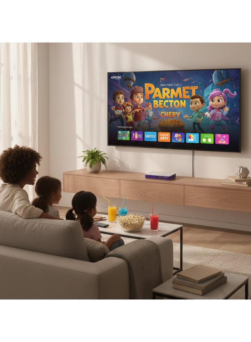 أريون اريون تلفزيون 32 بوصة LED عالي الدقة (HD) بدون إطار مقاس ومستقبل صغير FHD E10 | تجربة ترفيه متكاملة وجاهزة للـ 1080p | AR-32RA 310F - Image 2