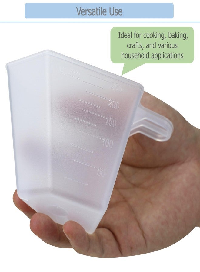EIKS 6 Pack Measuring Cups with 250ml Capacity for Measuring Rice Bean Dry and Liquid Ingredient Laundry Detergent in Cooking Bakeware DIY Craft Painting Task - Image 2