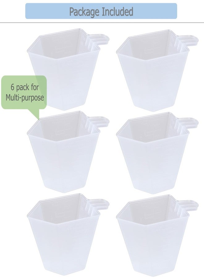 EIKS 6 Pack Measuring Cups with 250ml Capacity for Measuring Rice Bean Dry and Liquid Ingredient Laundry Detergent in Cooking Bakeware DIY Craft Painting Task - Image 4