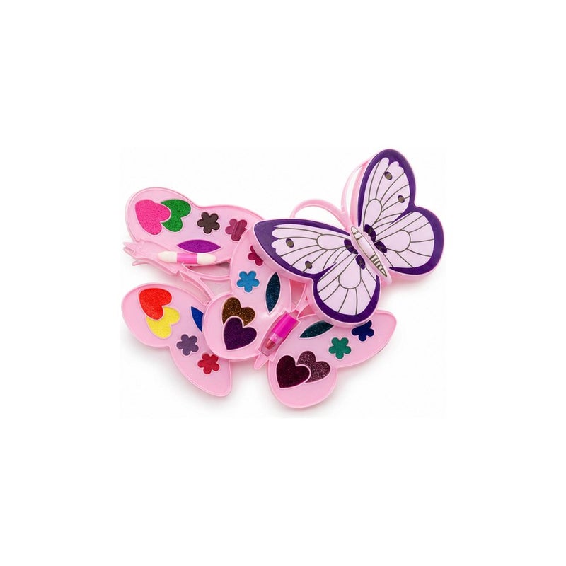 WinFun Girls Butterfly Cosmetics Makeup Toy Set for Kids - Image 2
