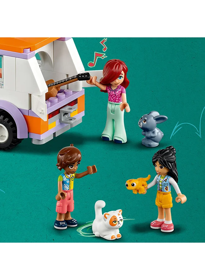LEGO Friends Mobile Tiny House 41735 Building Toy Set; A Gift For Kids Aged 7+; With 3 Mini-Dolls And 4 Animal Characters; Kids Get Creative With This Play Camping Set (785 Pieces)