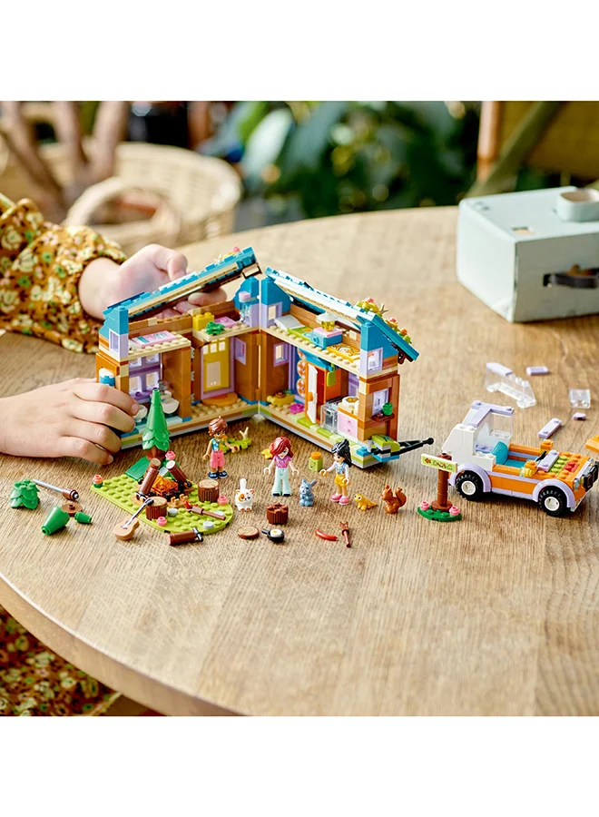 LEGO Friends Mobile Tiny House 41735 Building Toy Set; A Gift For Kids Aged 7+; With 3 Mini-Dolls And 4 Animal Characters; Kids Get Creative With This Play Camping Set (785 Pieces)