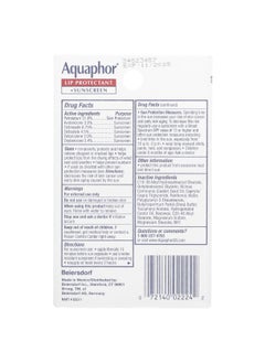Aquaphor Aquaphor, Lip Protectant + Sunscreen, SPF 30, Fragrance Free, 2 Tubes, 0.35 fl oz (10 ml) Each  - Image 3